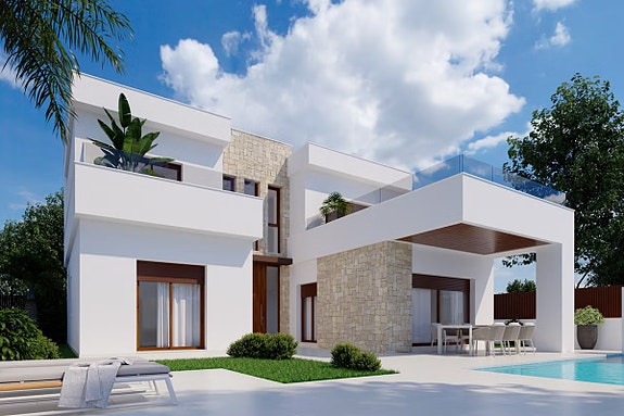 Eksklusivt boligprosjekt med førsteklasses beliggenhet ved golfbanen | 4 soverom og 3 bad | Privat basseng