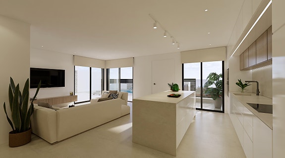 Moderne villa med 3 soverom og 2 bad - Privat basseng, takterrasse og solrike uteplasser