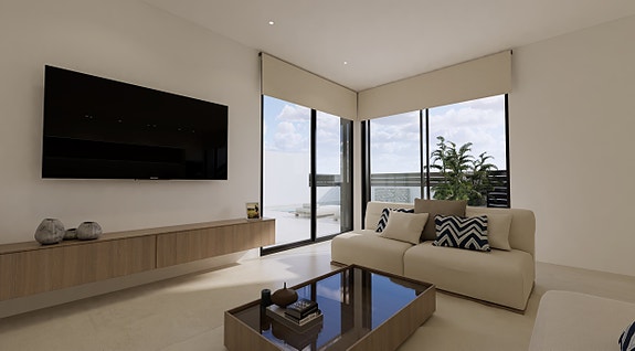 Moderne villa med 3 soverom og 2 bad - Privat basseng, takterrasse og solrike uteplasser