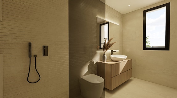 Moderne villa med 3 soverom og 2 bad - Privat basseng, takterrasse og solrike uteplasser