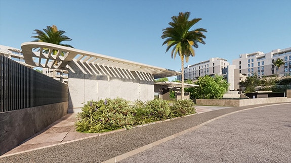 Penthouse-leilighet med 3 soverom og 2 bad | Terrasse på 82 m2 | Nærhet til strand | Vakre fellesområder