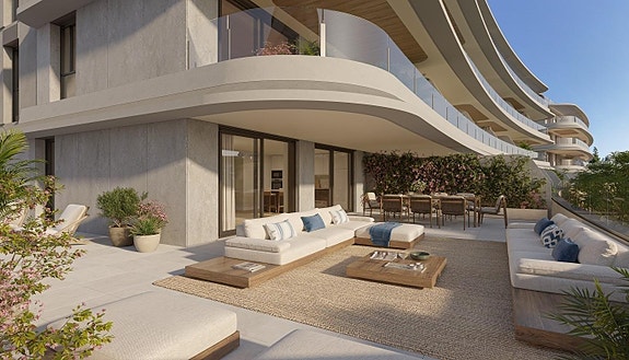 Penthouse-leilighet med 3 soverom og 2 bad | Terrasse på 82 m2 | Nærhet til strand | Vakre fellesområder