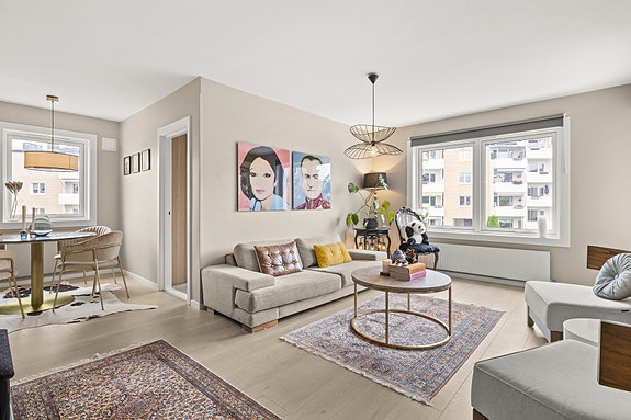 - Velkommen til denne flotte leiligheten i Grusveien 5, presentert av Line Doksum hos PrivatMegleren Panorama -