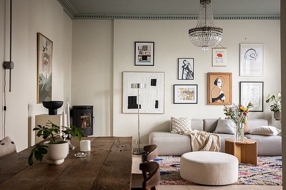 Velkommen til en kul, klassisk og kjempekoselig 3-roms. Foto: www.steffenrikenberg.no