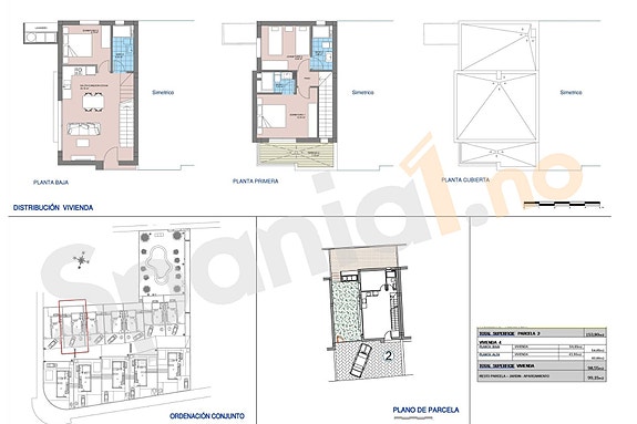 Nye moderne rekkehus kun 500 meter fra stranden i La Marina - 3 soverom, takterrasse og fellesbasseng