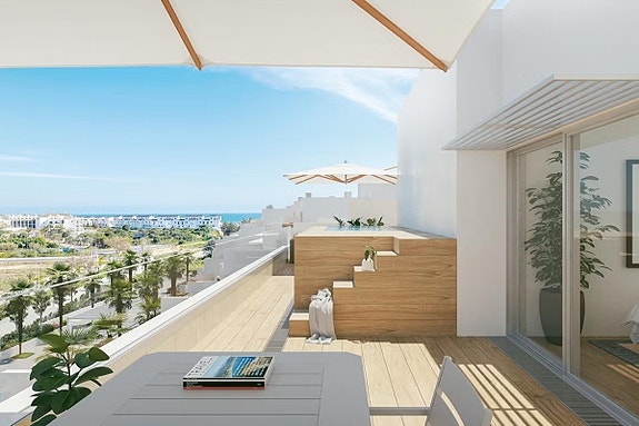 Eksklusiv toppleilighet med 110 m² takterrasse - Basseng, gym og spa - Nær sjøen