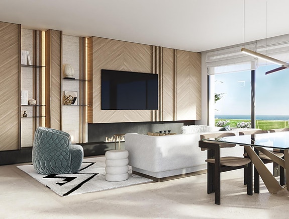 Penthouse med 4 soverom, panoramautsikt mot havet og store terrasser i luksusklasse