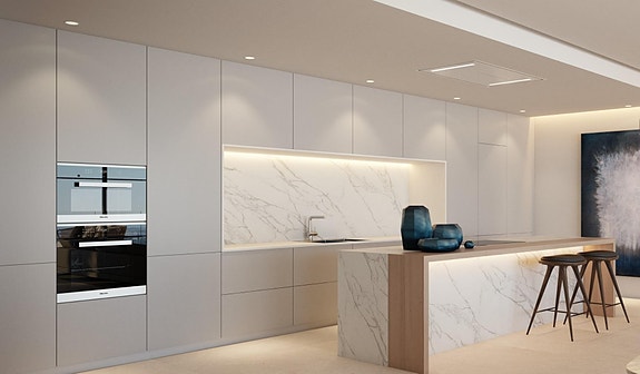 Penthouse med 4 soverom, panoramautsikt mot havet og store terrasser i luksusklasse