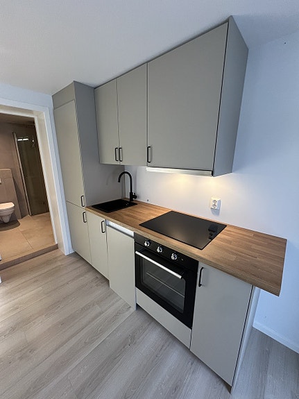 Nytt kjøkken med integrerte hvitevarer