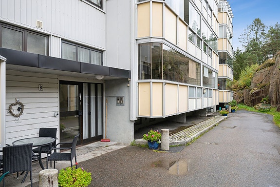 Skjermet beliggenhet gir en rolig atmosfære.