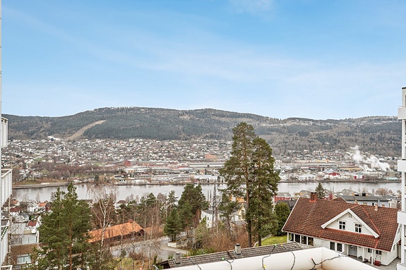 Nydelig utsikt fra balkongen