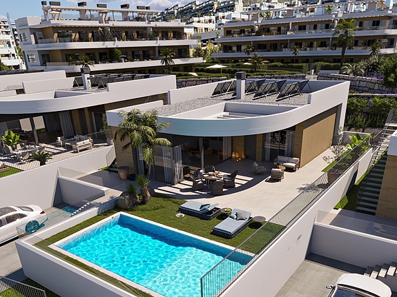 Nybygg! | Moderne villa med 3 soverom, 2 bad, underetasje og privat basseng