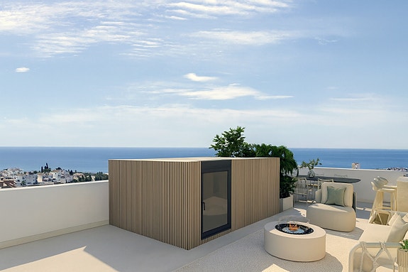 Nybygg! Rekkehus med havutsikt, takterrasse | 3 soverom og 3 bad