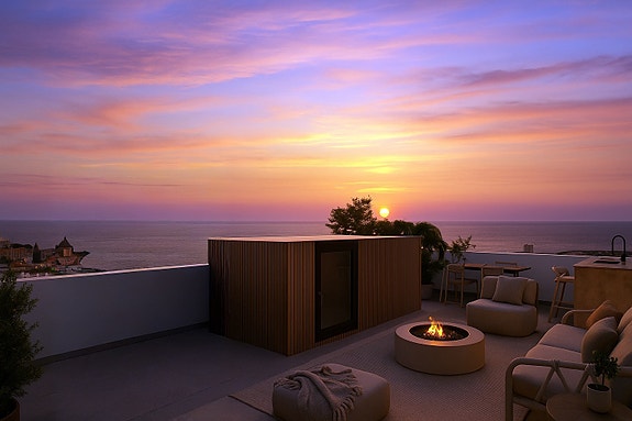 Nytt moderne rekkehus med 3 soverom, 3 bad og stor takterrasse - Fellesområde med basseng