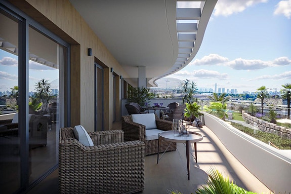 Nybygg i Finestrat | Penthouse med 2 soverom, stor terrasse og takterrasse