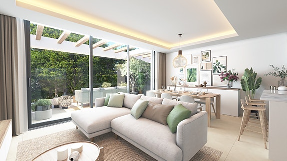 Rekkehus med 3 soverom i El Chaparral | Takterrasse og nær strand