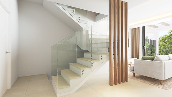 Nybygg | Moderne rekkehus med underetasje, sørvestvendt beliggenhet og stor takterrasse