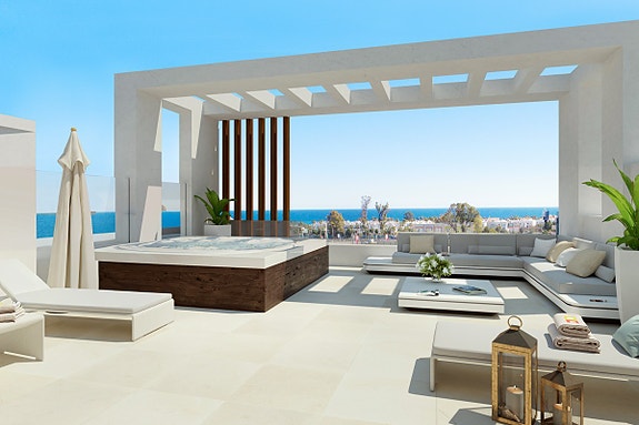 Nybygg | Moderne rekkehus med underetasje, sørvestvendt beliggenhet og stor takterrasse