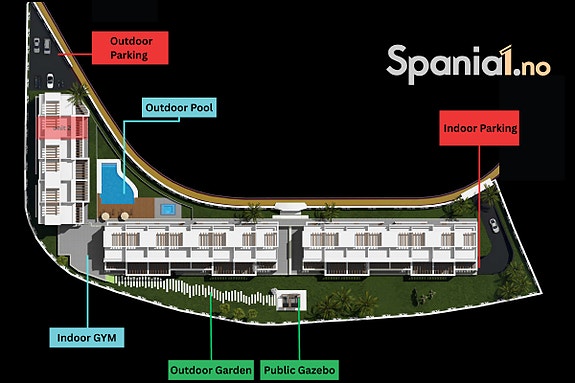 Rekkehus med 3 soverom i El Chaparral | Takterrasse og nær strand