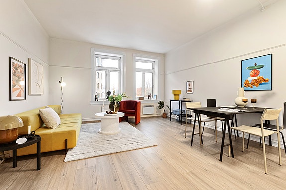 Velkommen til Munkedamsveien 59 - Her har vi gleden av å presentere en lys og innholdsrik 3-roms med ettertraktet beliggenhet på Vika rett ved Tjuvholmen og Aker brygge.