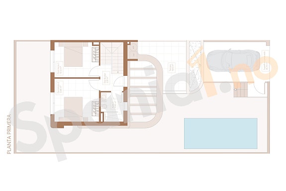 Lekre rekkehus med gjennomført design -  3 soverom og privat uteplass - Moderne kvaliteter og mulighet for basseng