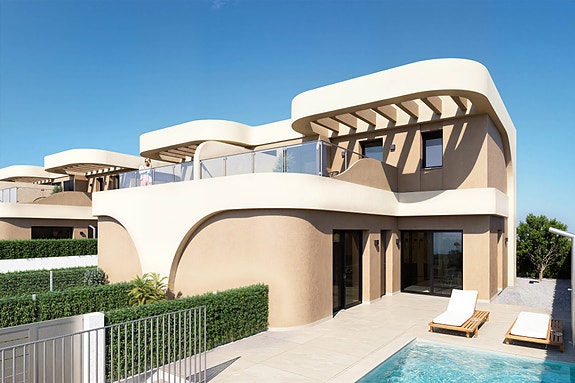 Lekre rekkehus med gjennomført design -  3 soverom og privat uteplass - Moderne kvaliteter og mulighet for basseng