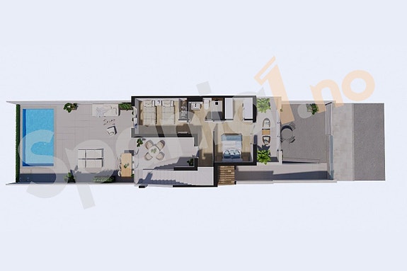 Andre etasje med terrasse