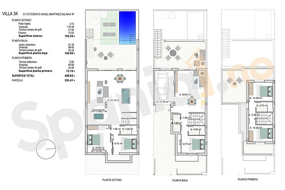 Nydelig bolig | Hage med privat basseng | 3 soverom og 4 bad | Store terrasser og underetasje