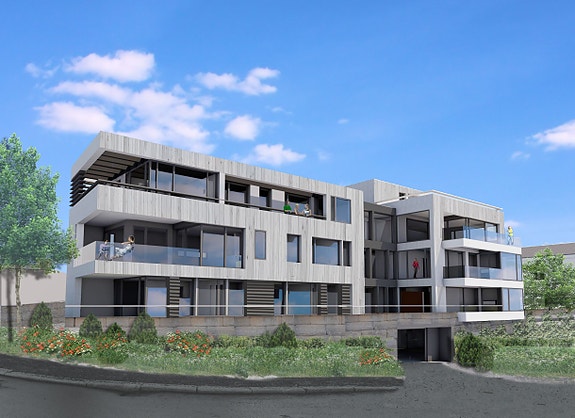 Leiligheten er i 1. etg, i midten