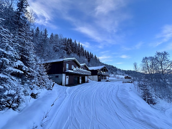Vinterbilde tatt av eiendomsmegler 08.01.2026
