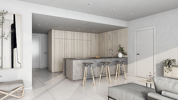 Penthouse med privat basseng og romslige utearealer | Gangavstand til strand