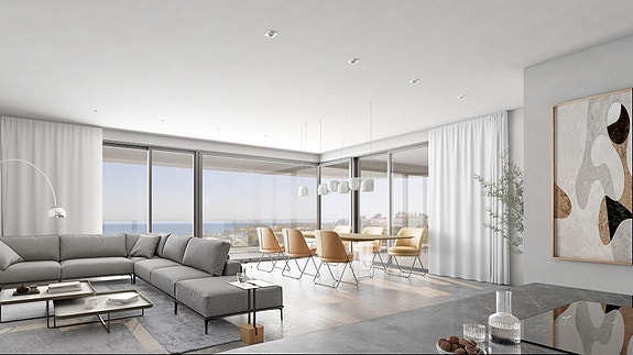 Eksklusiv penthouse med stor takterrasse, privat basseng og havutsikt