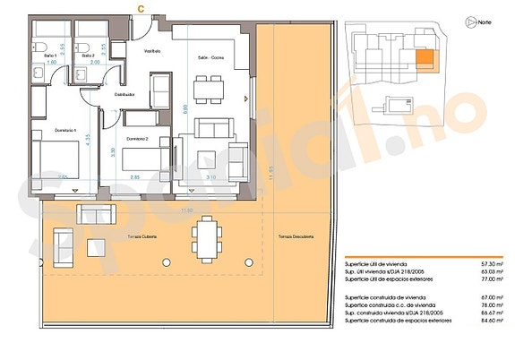 Ny leilighet nær sjøen | 2 soverom og 2 bad | Terrasse | Parkering og bod