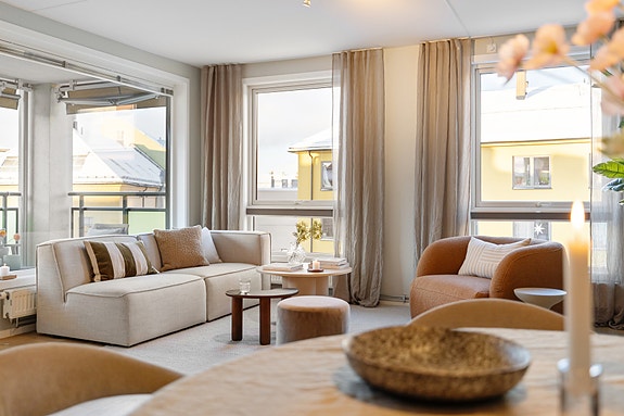 Meget lekker og gjennomført 4-roms leilighet. Foto: André Aakermann ved Aakermann Photography.