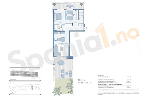 Ny moderne leilighet med stor terrasse - Anlegg med resortfasiliteter - Parkering