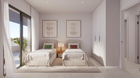 Ny moderne leilighet med stor terrasse - Anlegg med resortfasiliteter - Parkering