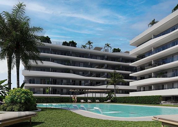 Penthouse | Like ved stranden | 3 soverom | Flott fellesområde med basseng