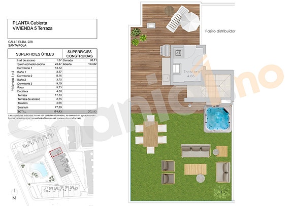 Penthouse | Like ved stranden | 3 soverom | Flott fellesområde med basseng