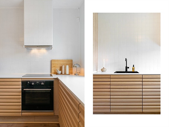 Flotte detaljer med spilefronter som skaper et moderne uttrykk