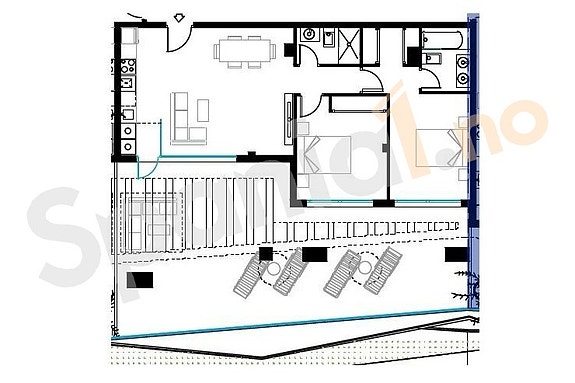 Plantegning av leiligheten