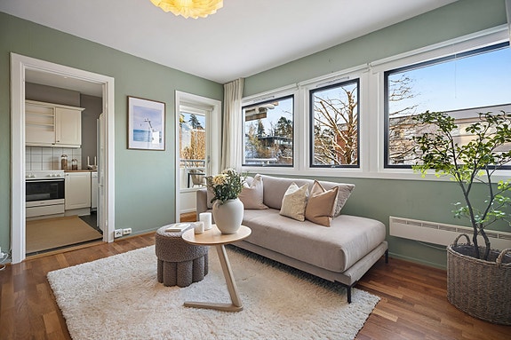 DNB Eiendom v/Joachim Norum Larsen presenterer en funksjonell studioleilighet i populære Karlsrud Borettslag