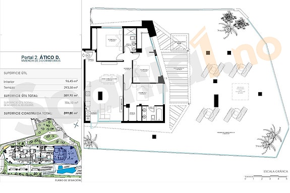 Plantegning av leiligheten