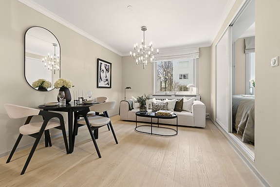 Frederik Stangs gate 4B presenteres av Mekleriet ved Jeanette Risberget Bertoia. Foto: Mads Karlsen
Shuttr Eiendomsfoto.