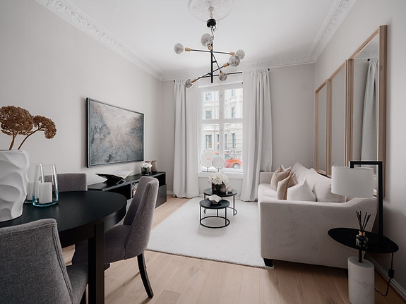 Nordvik v/ Irina Bjørnhaug har gleden av å presentere Eckersbergs gate 31- En lys og lekker 2- roms leilighet med fantastisk beliggenhet på populære Frogner. Foto: Magnus Bjørnerud