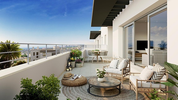 Prisgunstig! Penthouse med 4 soverom og 2 bad | Stor terrasse | Nydelige fellesområder |