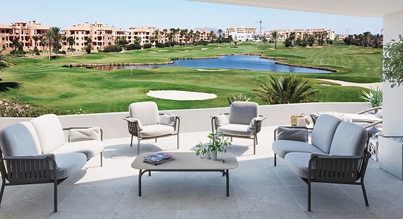 Luksusvilla like ved golf og strand - 3 soverom og 2 bad - Stor takterrasse