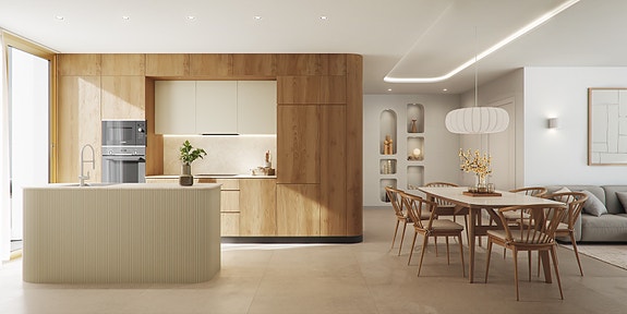 Luksusvilla like ved golf og strand - 3 soverom og 2 bad - Stor takterrasse