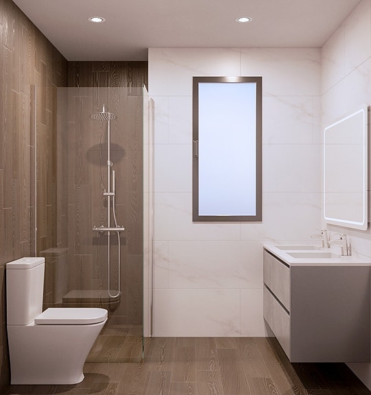 Stilren villa nær stranden med gode utearealer, privat basseng og takterrasse - 3 soverom og 3 bad