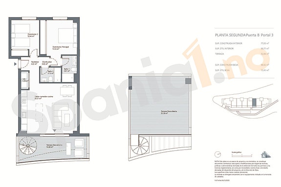 Nybygg! Penthouse med nydelig havutsikt | Terrasse og takterrasse ca. 51 m² | Fellesområde med basseng