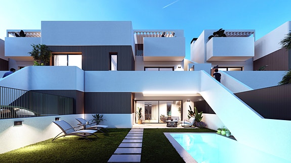 NYBYGG! Eksklusivt prosjekt! Ny moderne bolig med hage og eget basseng - Parkering på tomt